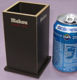 CUBO SERVILLETERO LAPICERO MAHOU ESTAMOS DE VUELTA